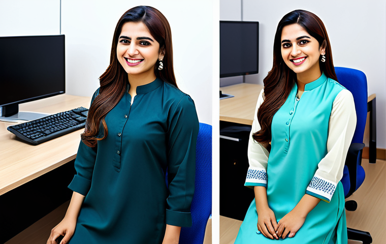 **
"A successful Pakistani businesswoman in a professional shalwar kameez, smiling confidently in a modern Karachi office, fully clothed, modest dress, safe for work, perfect anatomy, natural pose, high-resolution photography, appropriate content, family-friendly."
**
